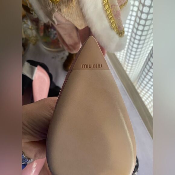 Miu Miu new pink stilettos with black and white ribbon size 41 made in Italy - Picture 12 of 15